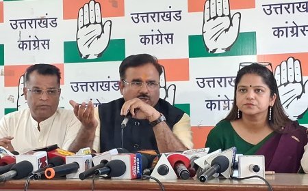 देहरादून : नीट नहीं नीलामी है भाजपा की कारस्तानी है-कांग्रेस