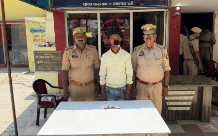 लखीमपुर खीरी: फरधान पुलिस ने अवैध तमंचा और कारतूस के साथ युवक को किया गिरफ्तार