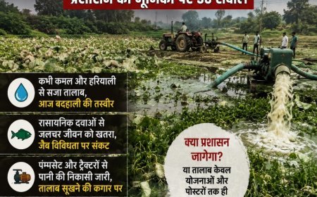 अम्बेडकर नगर : देवहट तालाब की दुर्दशा पर ग्रामीणों में आक्रोश, प्रशासन की भूमिका पर उठे सवाल