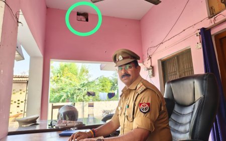 अयोध्या: खण्डासा चौकी इंचार्ज ने पेश की संवेदनशीलता की मिसाल, गौरैया के लिए बंद किया पंखा, गर्मी में सुन रहे फरियाद