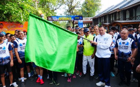 देहरादून : सीएम धामी ने किया नीति एक्सट्रीम अल्ट्रा रन 2026 के काउंटडाउन रन का फ्लैग ऑफ
