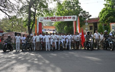 लखीमपुर खीरी: फिट इंडिया मूवमेंट के तहत SSB की साइकिल रैली और फिट इंडिया रन आयोजित