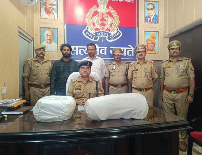 लखीमपुर खीरी : 10 किलो गांजा संग दो तस्कर गिरफ्तार