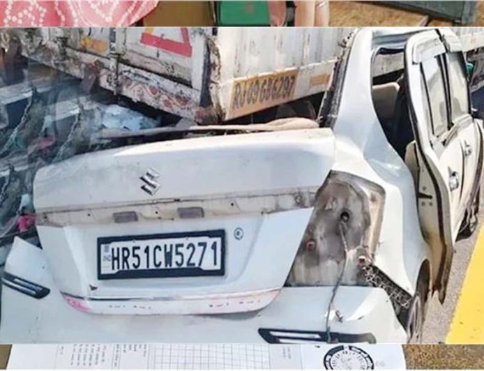 पूर्वांचल एक्सप्रेस-वे पर भीषण हादसा: ट्रक संग 1 KM घिसटती चली गई कार, बिहार के एक ही परिवार के 5 लोगों की मौत