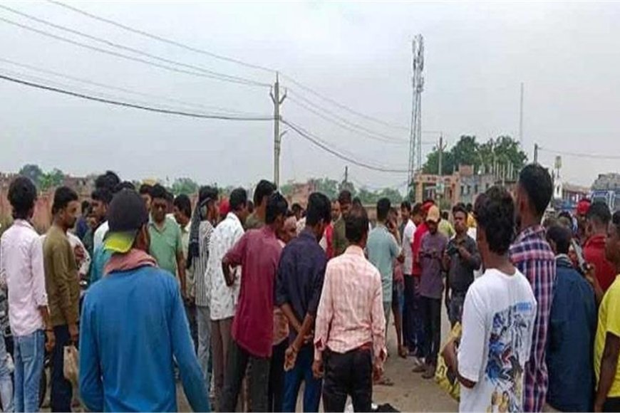 नेशनल हाईवे पर हुआ  भीषण हादसा, 22 वर्षीय युवक की मौत, भड़के लोगों ने किया हंगामा