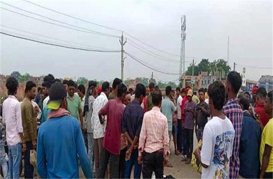 नेशनल हाईवे पर हुआ  भीषण हादसा, 22 वर्षीय युवक की मौत, भड़के लोगों ने किया हंगामा