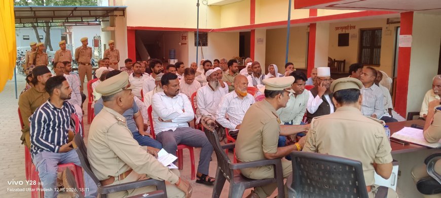 अयोध्या: ईद-उल-अजहा पर्व को लेकर थाना खंडासा में पीस कमेटी की बैठक संपन्न