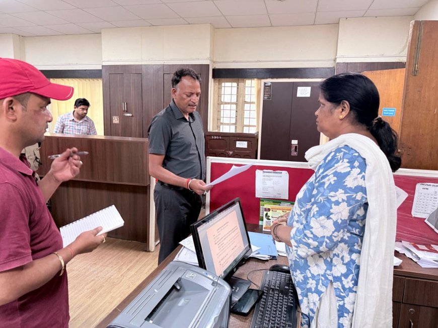 नैनीताल : भीमताल में सीडीओ का विकास भवन निरीक्षण, 20 मई से सभी विभागों में ई-ऑफिस अनिवार्य