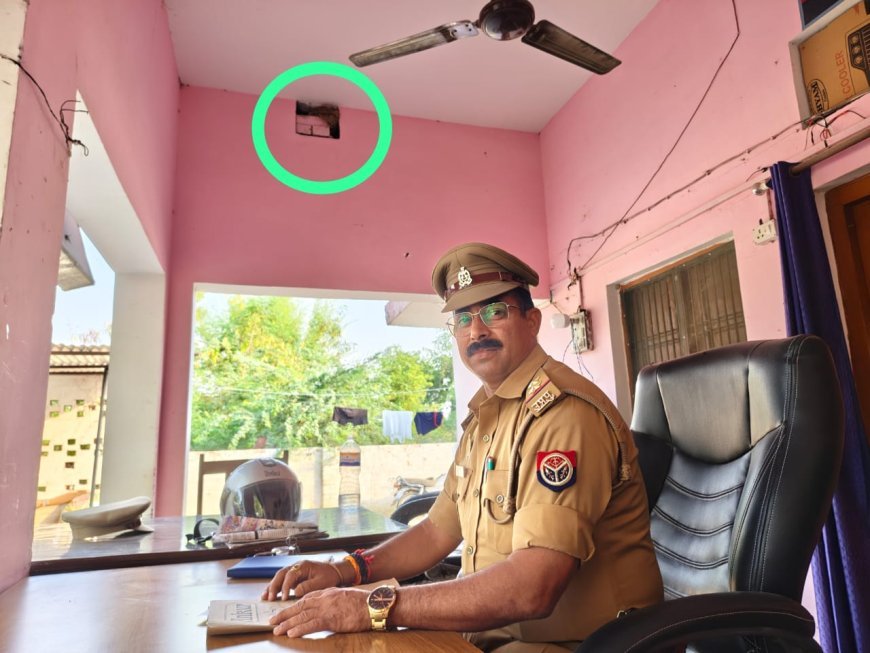 अयोध्या: खण्डासा चौकी इंचार्ज ने पेश की संवेदनशीलता की मिसाल, गौरैया के लिए बंद किया पंखा, गर्मी में सुन रहे फरियाद