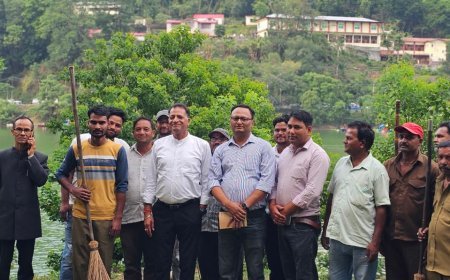 भीमताल में 3000 पौधों के रोपण की तैयारी