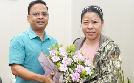 देहरादून : ओलंपिक पदक विजेता व भूतपूर्व राज्यसभा सदस्य मैरीकाम पहुंची देहरादून, प्रमुख सचिव से की मुलाकात