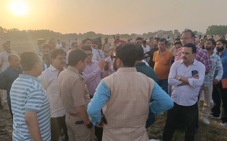 मुख्यमंत्री के प्रस्तावित कार्यक्रम को लेकर भौनीखेड़ा में अधिकारियों ने किया संयुक्त निरीक्षण