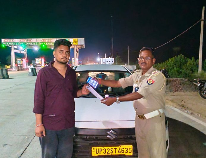 खीरी में यातायात पुलिस का सघन अभियान, 788 चालान