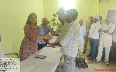 हरदोई : पर्यावरण संरक्षण का संदेश, बरखेड़ा में आयोजित हुआ वृक्ष भंडारा