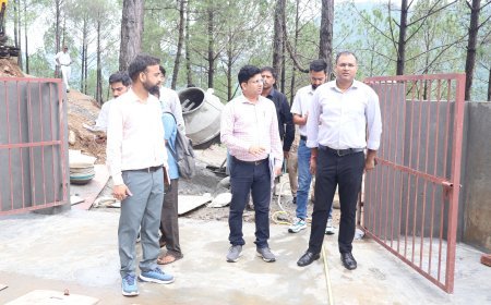 चमोली : कर्णप्रयाग पेयजल योजना का डीएम ने किया निरीक्षण, कार्य में तेजी के निर्देश ।