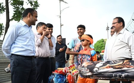 हरिद्वार : कांवड़ मार्ग पर डीएम का निरीक्षण ।