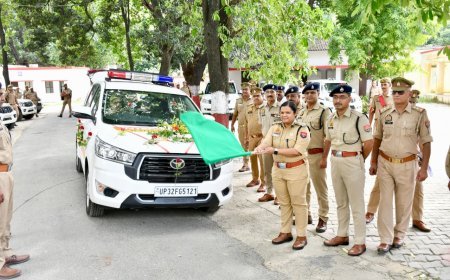 लखीमपुर खीरी : खीरी पुलिस को मिला इंटरसेप्टर वाहन