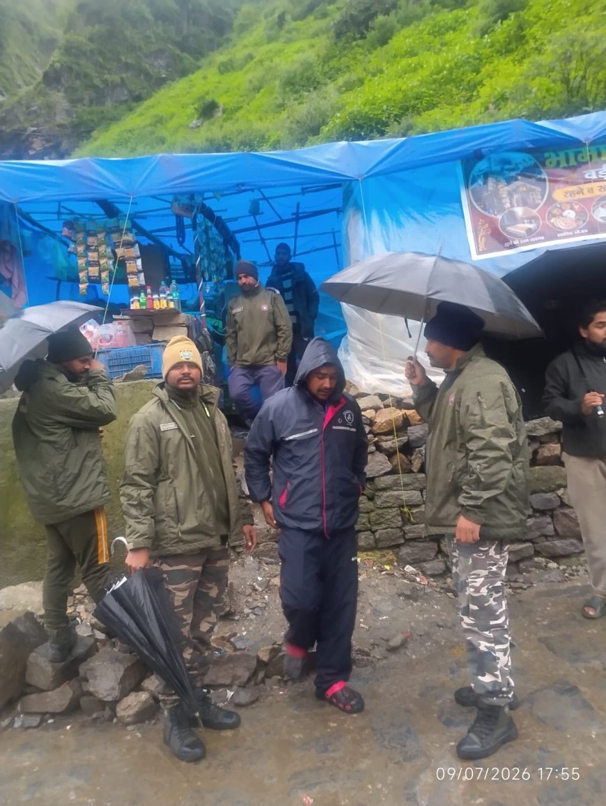 रुद्रप्रयाग : केदारनाथ यात्रा मार्ग पर प्रशासन अलर्ट