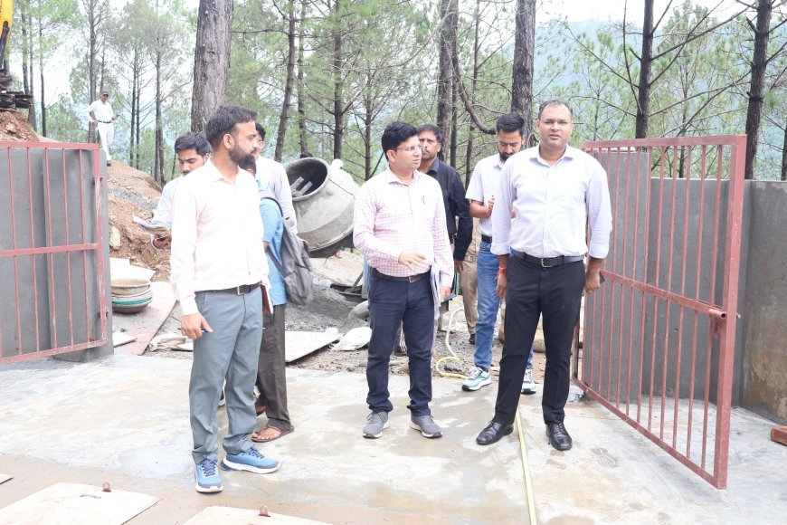 चमोली : कर्णप्रयाग पेयजल योजना का डीएम ने किया निरीक्षण, कार्य में तेजी के निर्देश ।