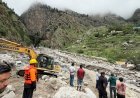 चमोली : तमक नाले में ह्यूम पाइप डालकर अस्थाई मार्ग निर्माण तेज