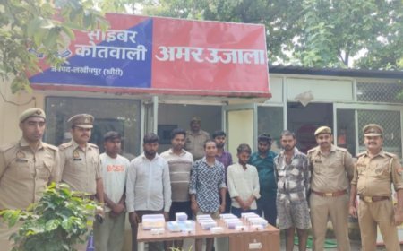 लखीमपुर खीरी : ऑपरेशन CY-VAJRA में 8 गिरफ्तार ।