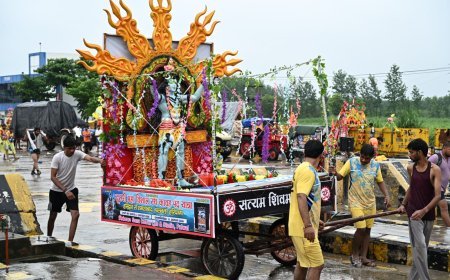 हरिद्वार : आठवें दिन 39.15 लाख शिवभक्तों ने भरा गंगाजल