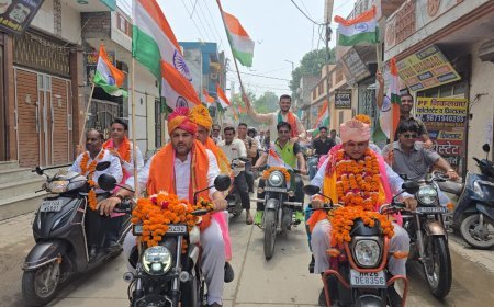 शहीदों की याद और तिरंगे के सम्मान में सोनीपत शहर में निकली गई भव्य तिरंगा यात्रा