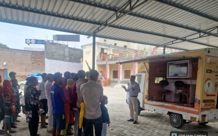 करनाल से शुरू हुआ 'दिशा' मोबाइल जागरूकता अभियान पहुंचा सोनीपत, मोबाइल वैन से दी जा रही कानूनी अधिकारों व निःशुल्क विधिक सहायता की जानकारी