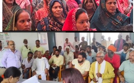 ग्राम चौपाल में डीएम ने सुनीं ग्रामीणों की समस्याएं, निस्तारण की गुणवत्ता परखी