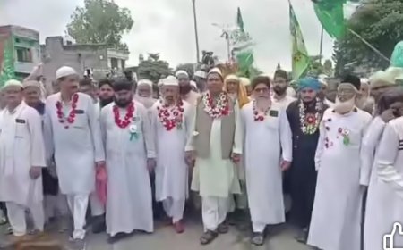 बारावफात पर उमड़ा अकीदत का सैलाब, जोशोखरोश से निकला जुलूस