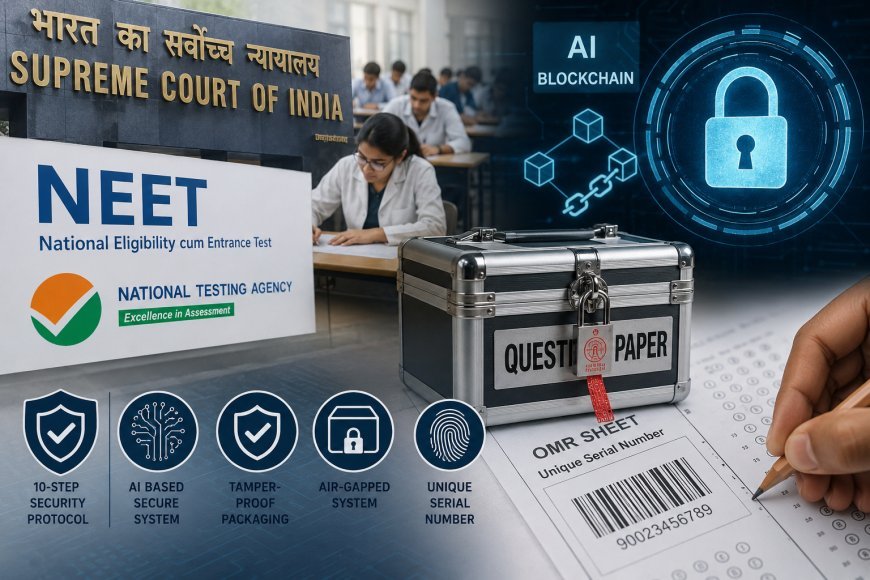 नई दिल्ली : नीट परीक्षा में पेपर लीक रोकने के लिए बड़े बदलाव ।