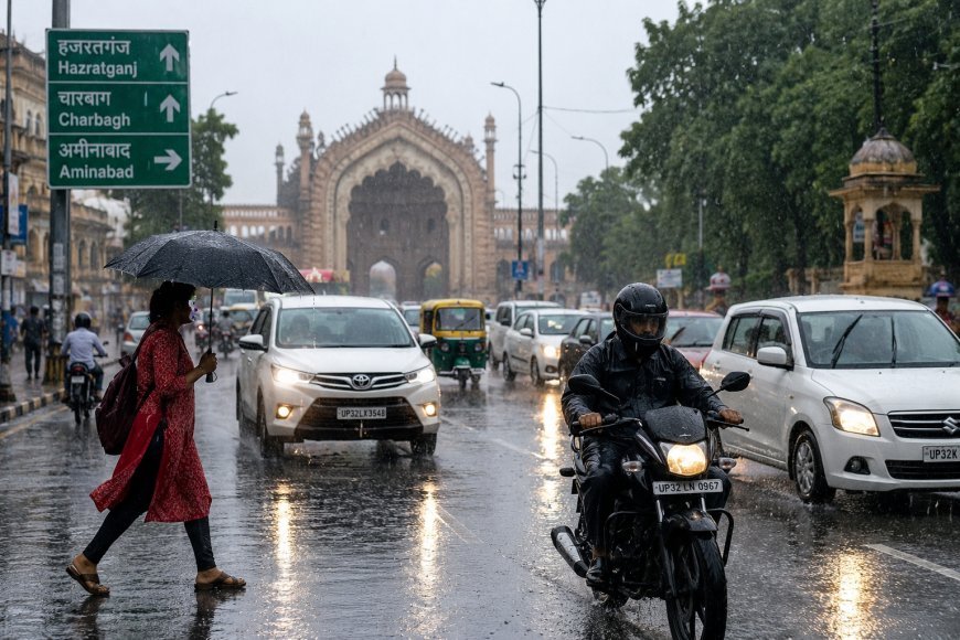 लखनऊ : यूपी में झमाझम बारिश, 50 जिलों में भारी बारिश का अलर्ट
