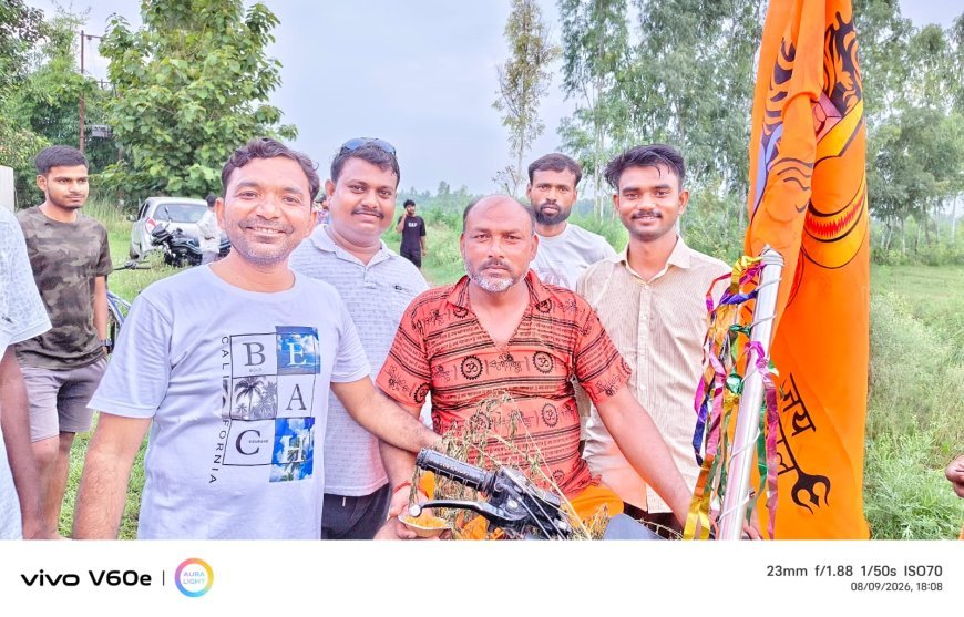 बरवा सरसण्ड में प्राचीन महादेव मंदिर से निकला कांवरियों का जत्था, जलाभिषेक के बाद हुआ विशाल भंडारा