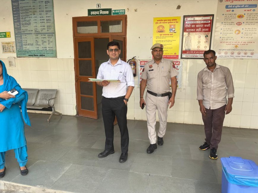 एसडीएम अंकित कुमार ने पीएचसी जागसी व राजकीय यूनानी औषधालय का किया औचक निरीक्षण 
