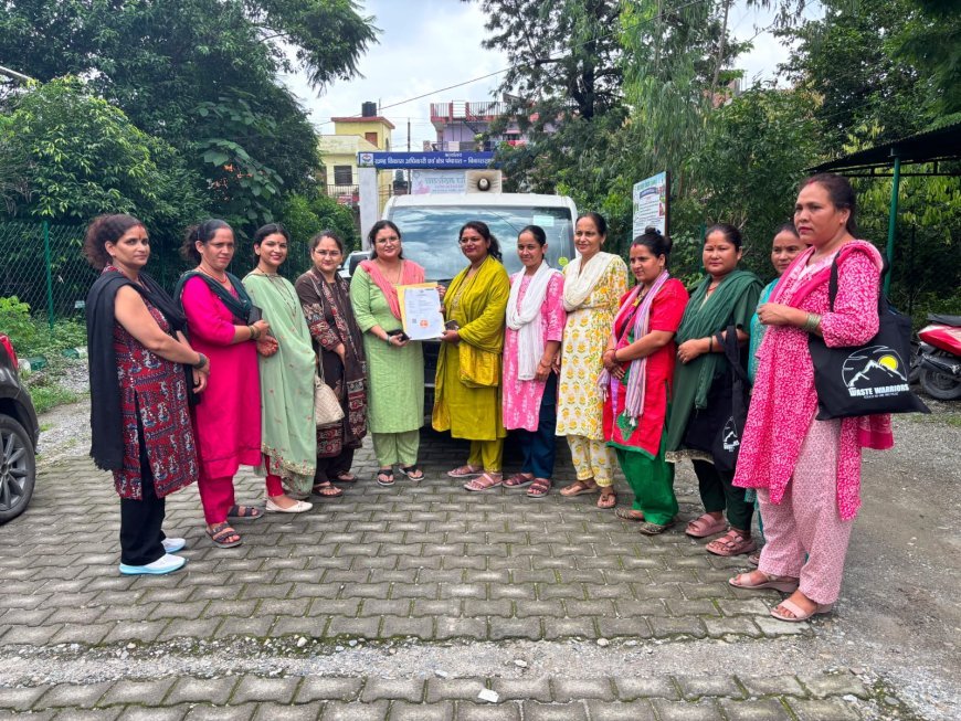 देहरादून : पर्यावरण सखियों को मिला कचरा वाहन, गांवों में मजबूत होगी सफाई व्यवस्था