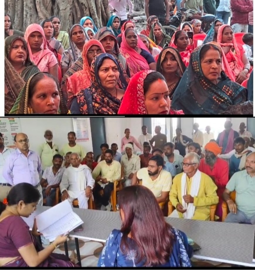 ग्राम चौपाल में डीएम ने सुनीं ग्रामीणों की समस्याएं, निस्तारण की गुणवत्ता परखी