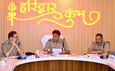 हरिद्वार : कुंभ मेला 2027 की तैयारियों को लेकर हरिद्वार पहुंचे एडीजी मुरुगेशन