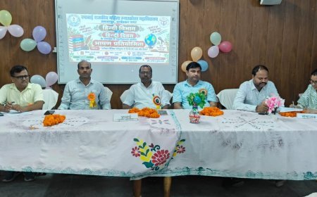 हिन्दी दिवस के उपलक्ष्य में रमाबाई राजकीय महिला स्नातकोत्तर महाविद्यालय में भाषण प्रतियोगिता का आयोजन