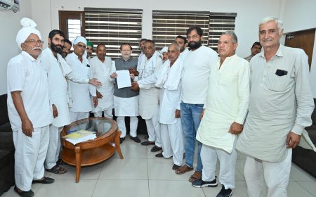 गन्ने का भाव बढ़ाने की मांग लेकर डॉ. अरविंद शर्मा से मिले किसान, पिराई क्षेत्र का मुद्दा भी उठाया