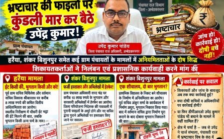 डीपीआरओ कार्यशैली सवालों के घेरे में , भ्रष्टाचार की फाइलों पर कुंडली मार कर बैठे उपेंद्र कुमार!