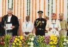 देहरादून : लोक भवन में डॉ. ढाल सिंह बिसेन का शपथ ग्रहण समारोह ।