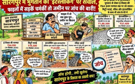सारंगपुर में भुगतान की ‘इंटरलॉकिंग’ पर सवाल, फाइलों में सड़कें चमकीं तो जमीन पर जांच की बारी!