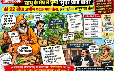 साधु के भेष में छुपा 'सुपर फ्रॉड बाबा की 22 बीघा जमीन गटक गया चेला, अब चलेगा कानून का डंडा!