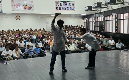 सोनीपत: स्पोर्ट्स यूनिवर्सिटी ऑफ हरियाणा में ‘नमो सेवा,अनकही कहानियां’ विषय पर नुक्कड़ नाटक का मंचन