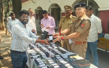 हरदोई पुलिस का तकनीकी कमाल: 220 गुम मोबाइल खोज निकाले, स्वामियों को सौंपे