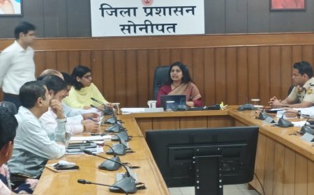 सोनीपत: प्रधान सचिव डी. सुरेश ने वीसी के माध्यम से सभी उपायुक्तों के साथ की बैठक