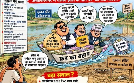 दरवन झील में पानी हो न हो, 'फंड का बहाव' फुल स्पीड में!