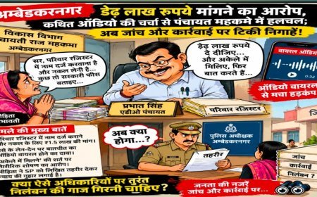 डेढ़ लाख रुपये मांगने का आरोप, कथित ऑडियो की चर्चा से पंचायत महकमे में हलचल; अब जांच और कार्रवाई पर टिकी निगाहें!