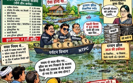 अम्बेडकरनगर:  दरवन  झील को पौने तीन करोड़ के बजट से अति आधुनिक पिकनिक में करोड़ों का घोटाला