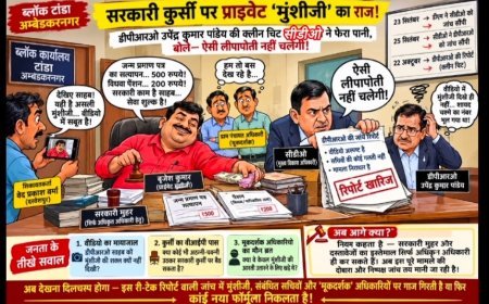 सरकारी कुर्सी पर प्राइवेट 'मुंशीजी' का राज! डीपीआरओ उपेंद्र कुमार पांडेय की क्लीन चिट पर सीडीओ ने फेरा पानी, बोले— ऐसी लीपापोती नहीं चलेगी!
